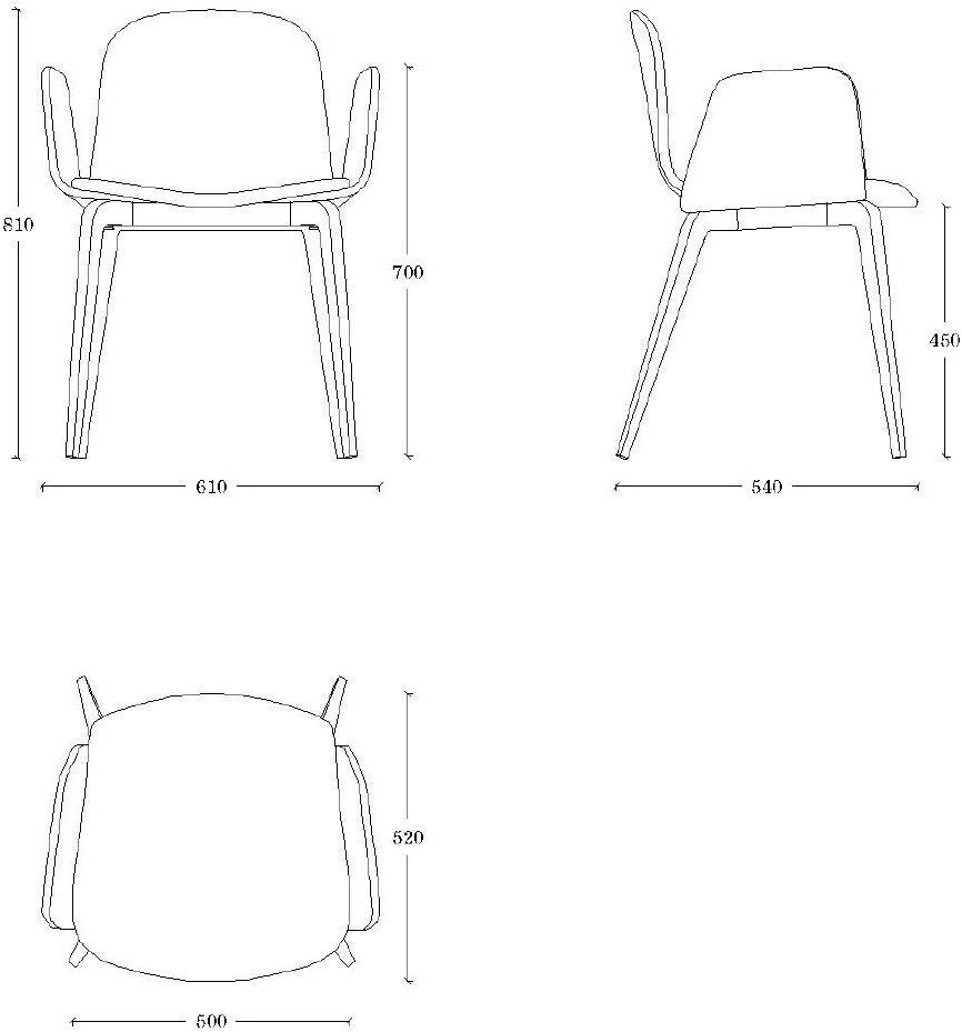 ONDARRETA Стул из ткани с подлокотниками Bob xl sun-id-1431036 - Вид №20