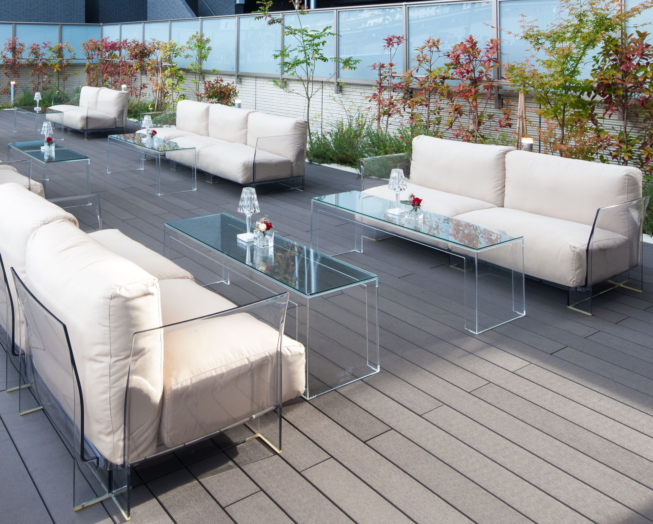 Низкий прямоугольный журнальный столик из ПММА Kartell INVISIBLE SIDE ARCH-00063063 - Вид №3