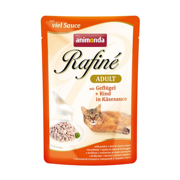 ПР0037510 Корм для кошек Rafiné Soupé домашняя птица в сырном соусе конс. пауч Animonda  - Вид №2