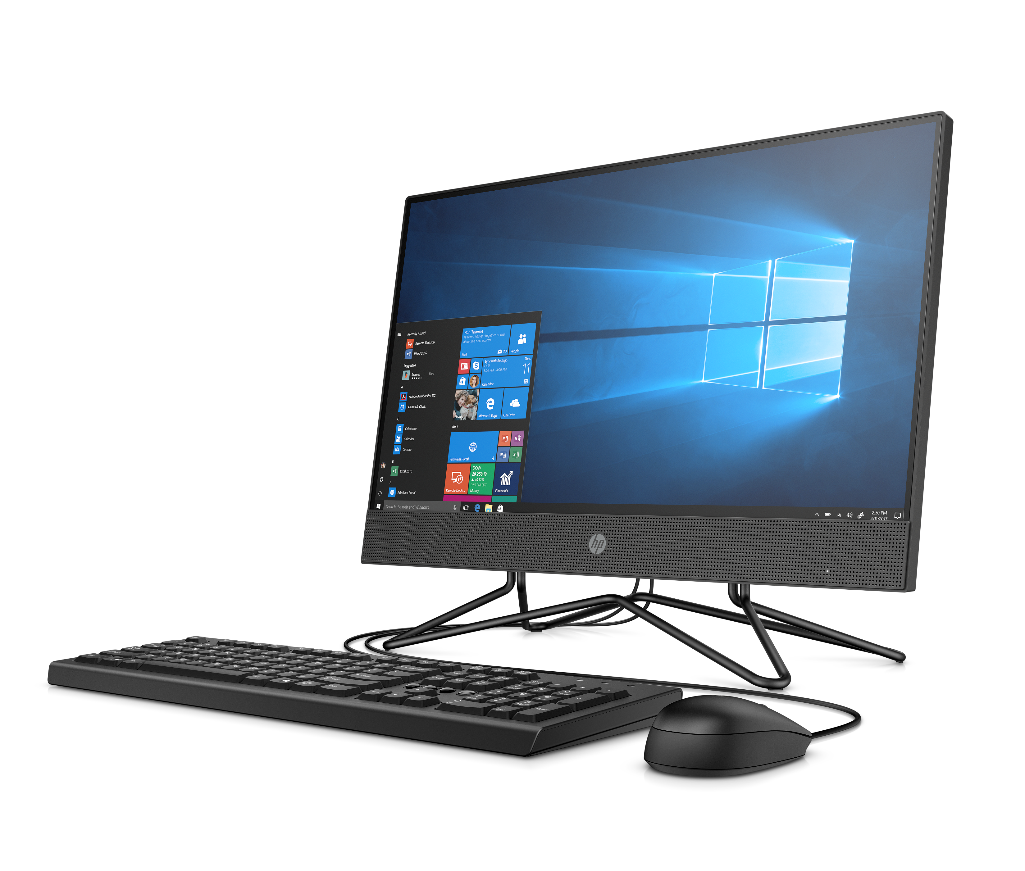 9UG19EA#ACB 205 g4 aio 21,5" nt 21.5"(1920x1080 (матовый))/amd ryzen 3 3250u(2.6ghz)/8192mb/256pcissdgb/dvdrw/wifi/war 1y/w10pro + iron gray HP Santreyd  - Вид №2