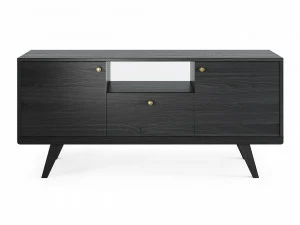 Тумба под телевизор с ящиком черная Thimon THE IDEA  210239 Черный