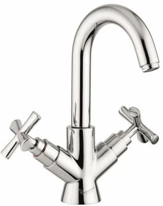 EMMEVI RUBINETTERIE Смеситель для раковины из латуни с автоматическим сливом Spirit new