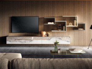 Стеклянная стена с настенным креплением