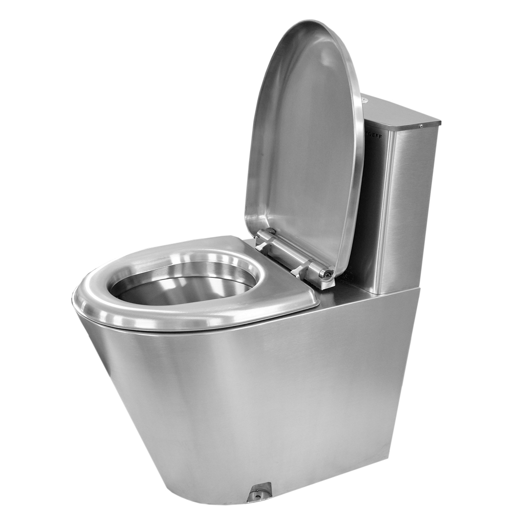 MF-222 Унитаз напольный с водяным баком Public Steel  - Вид №1