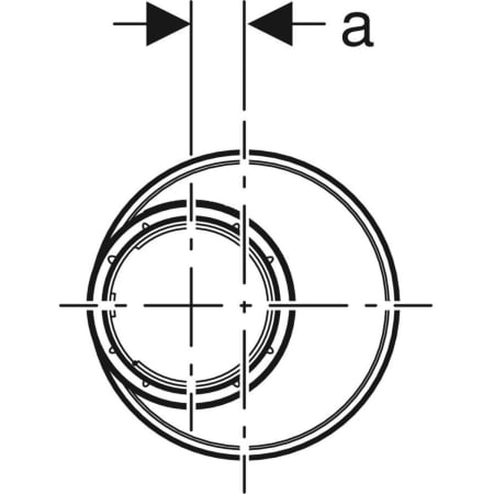 390.474.14.1 Переходник эксцентриковый Geberit Silent-PP, короткий Geberit  - Вид №2