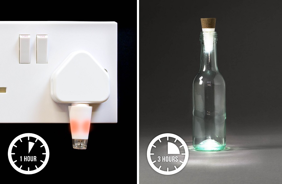 Пробка светящаяся белая Bottle Light SUCK UK ДИЗАЙНЕРСКИЕ 00-3880650 Белый  - Вид №11