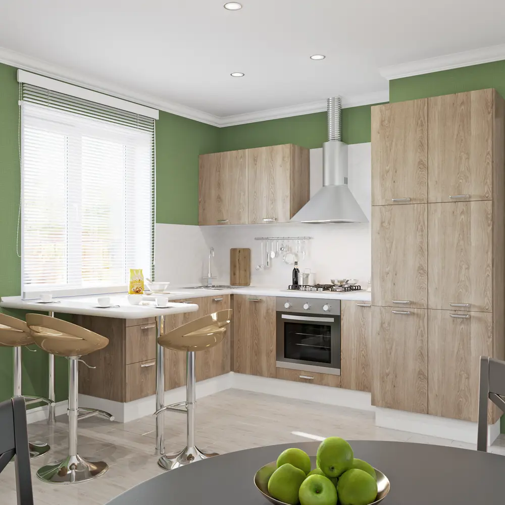 Двери для шкафа Delinia «Вереск» 40x15 см, ЛДСП, цвет бежевый, 3 шт STLM-2065504 - Вид №2