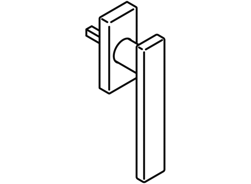 180XAFG.5B оконная ручка HEWI Serie 180 | Edelstahl  - Вид №3