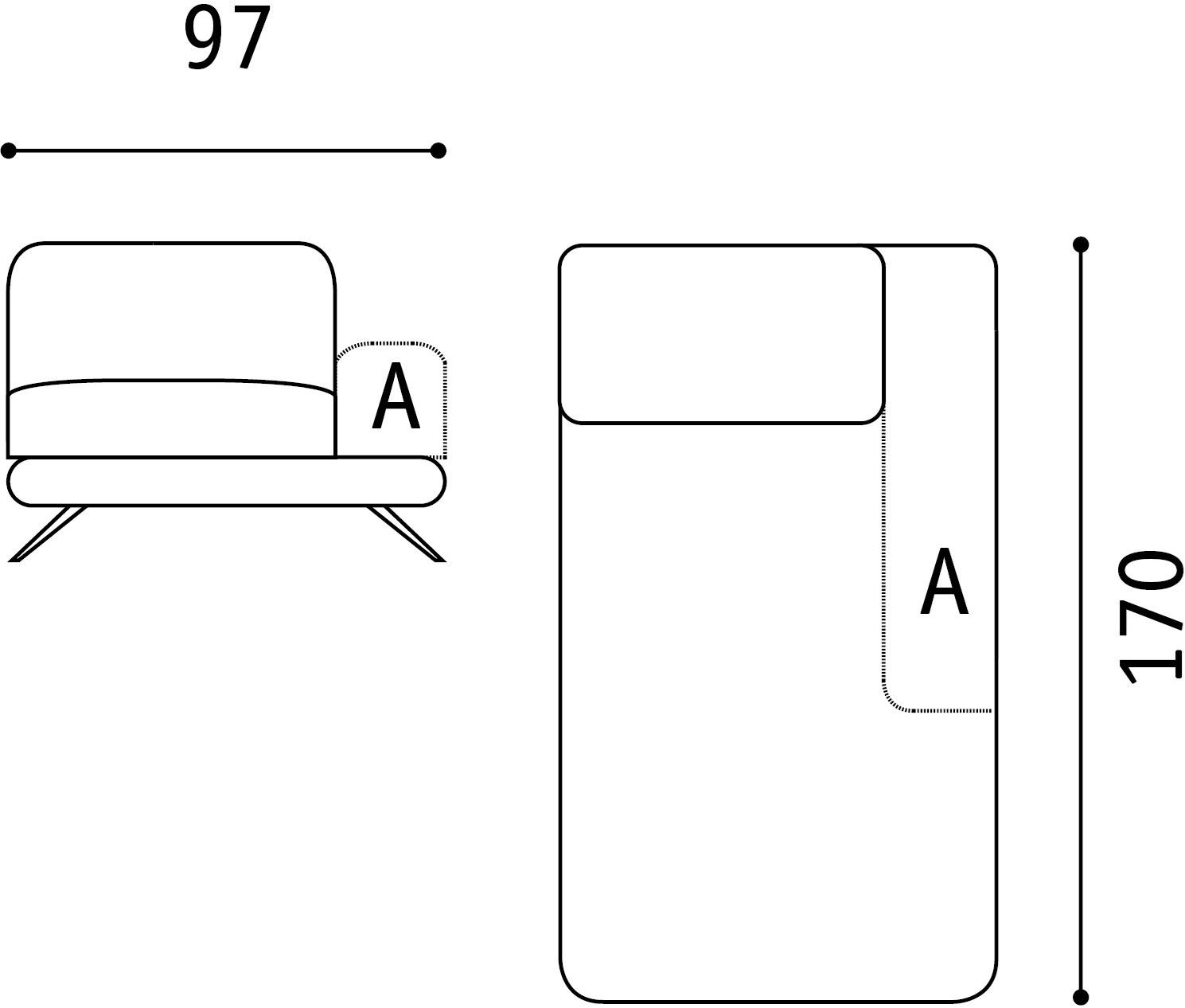 Febal Casa Шезлонг со съемным тканевым чехлом Scena sun-id-1382405 - Вид №5