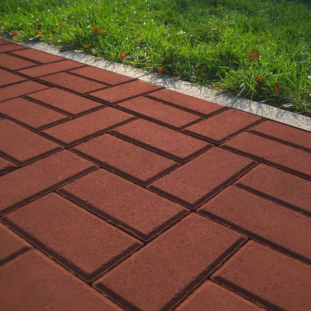 Плитка тротуарная Призма 200x100x60 мм цвет терракотовый Santreyd STLM-2159862 - Вид №2