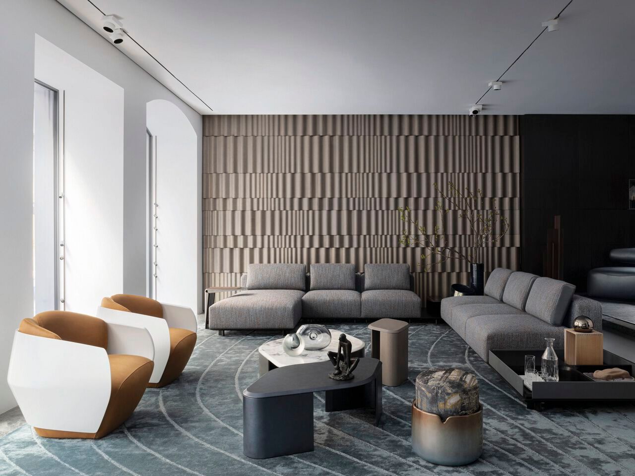 Модульный тканевый диван с отсеком для хранения Giorgetti Giorgetti Maserati Edition ARCH-00095059 - Вид №5