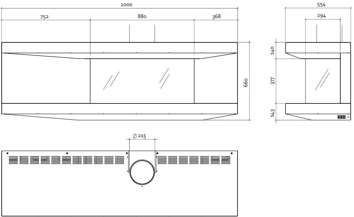 Stûv Открытый стальной камин с панорамным остеклением Tulp sun-id-1396734 - Вид №2