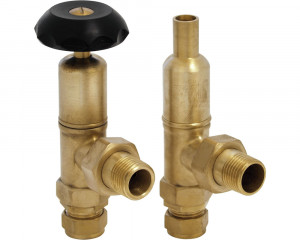 LD095 Впускной ручной радиаторный клапан Telford 15 мм (латунь) Сarronheating