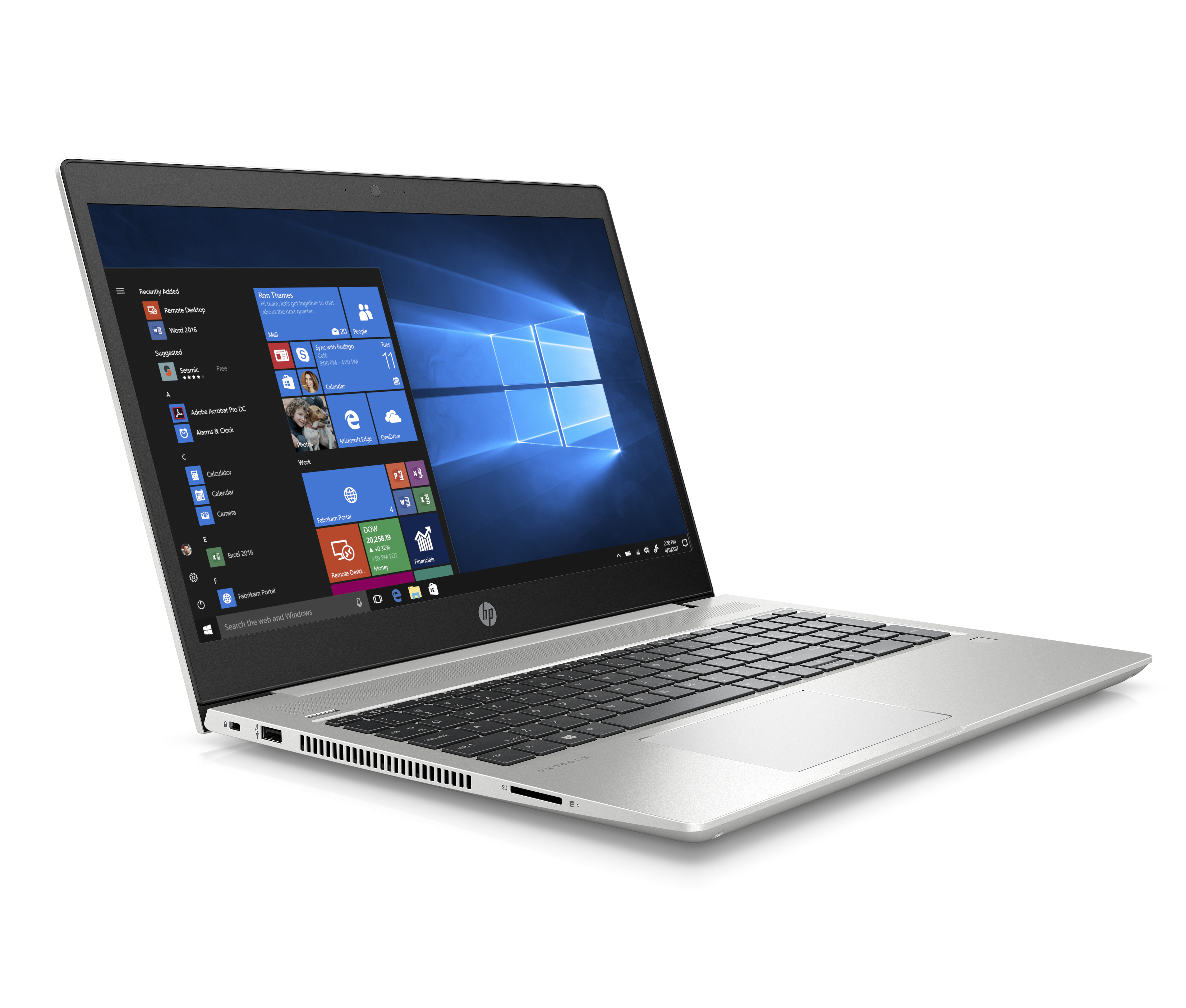 5PP80EA#ACB probook 450 g6 15.6"(1366x768)/intel core i3 8145u(2.1ghz)/4096mb/500gb/nodvd/int:intel hd graphics 620/45whr/war 1y/2kg/pike silver/w10pro + repl. (3qm72ea) HP Santreyd  - Вид №2