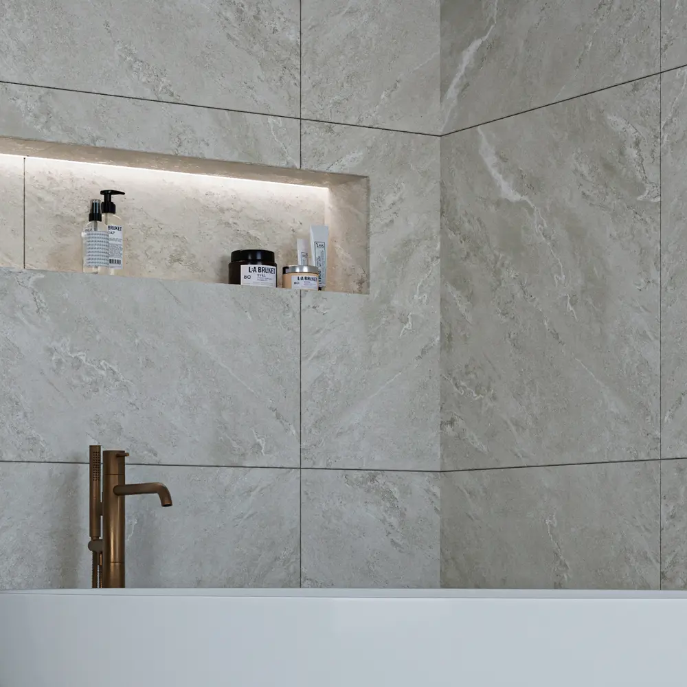 Глазурованный керамогранит Abgres Rio 80x80 см 1.92 м² матовый цвет серый Santreyd STLM-2123335