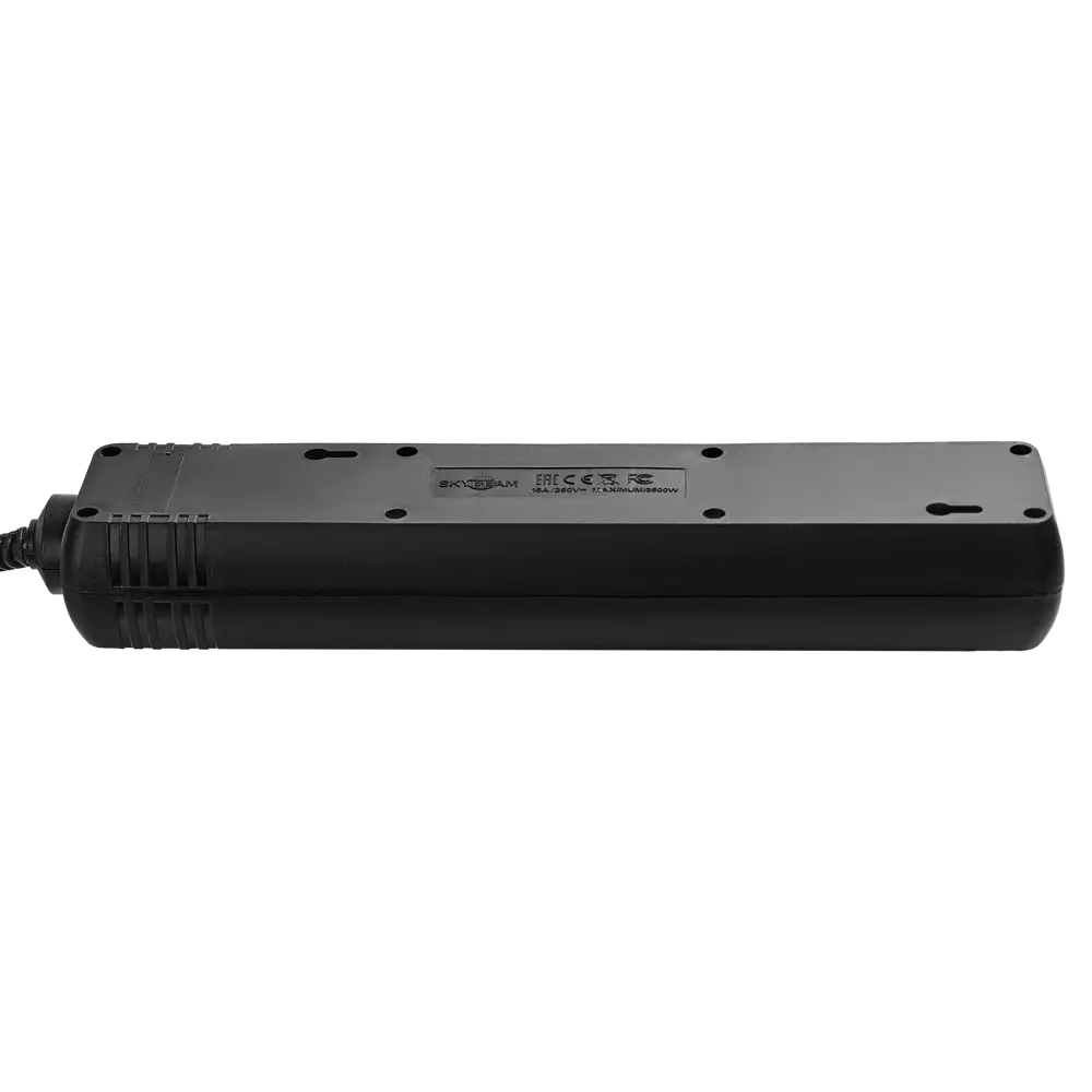 Удлинитель бытовой Skybeam 3x1.5 5 м 5 розеток с заземлением 3680 Вт с выключателем цвет черный 89459178 STLM-2096212  - Вид №3