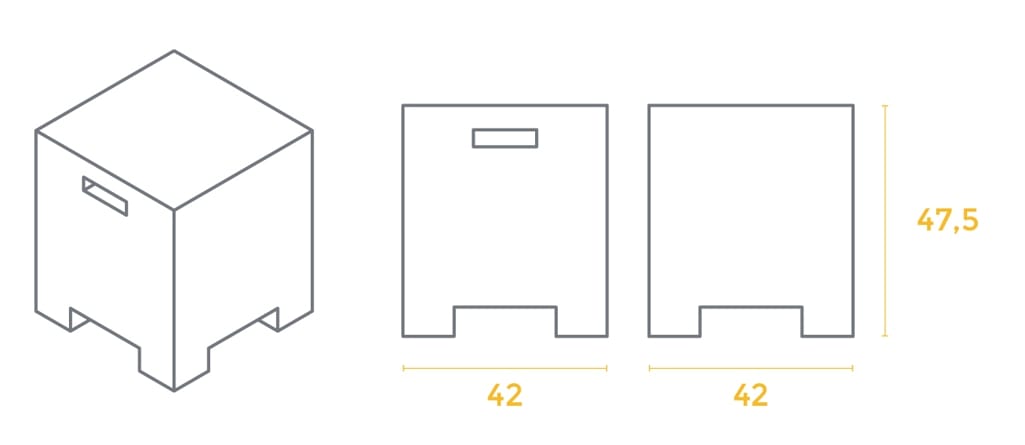 Квадратный пуф с пенопластовым покрытием SIXINCH BLOCKY ARCH-00103417 - Вид №8
