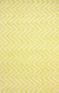 Ковер Zig Zag желтый 120х180 DOLLY CAPRETS ДИЗАЙНЕРСКИЕ, ЗИГ ЗАГ 015212 Белый;желтый