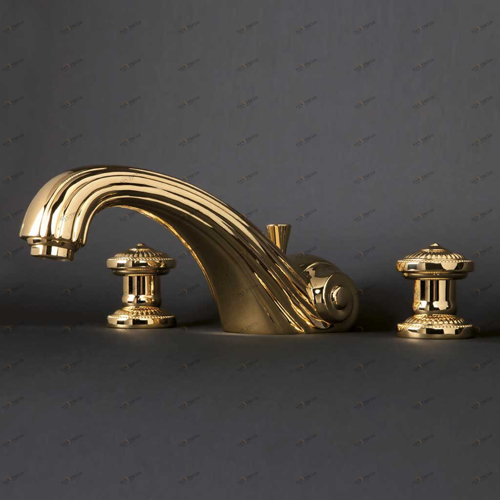 C40-3301 C40-3301 Смеситель на 3 отверстия на оправе БОНРОШ Cristal & Bronze BONROCHE