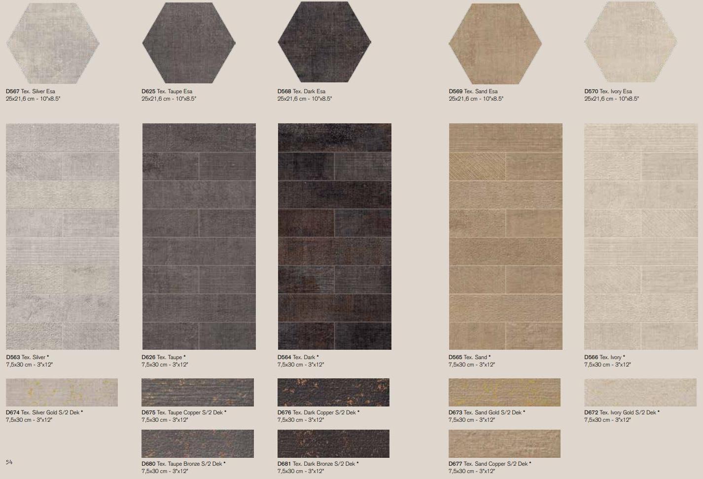 Marca Corona Керамическая плитка для пола / стен Textile sun-id-1420326 - Вид №10