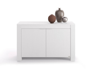 Шкаф из белого ясеня с распашными дверцами