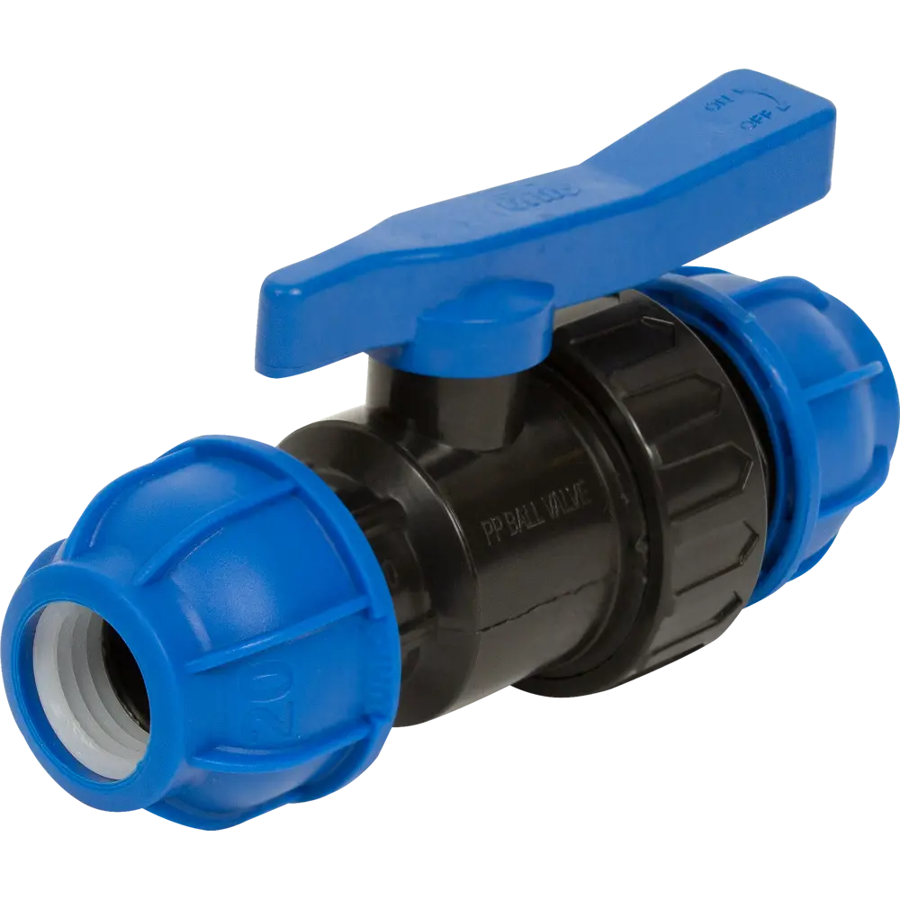 Кран ПНД ø20х20 мм обжимной полиэтилен UNIO STLM-2028236