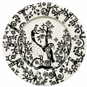 Тарелка "Taika" черно-белая IITTALA СОВРЕМЕННЫЙ 081788 Белый
