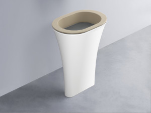 AMLA65-AV+AMPILO-CM+AMCOLO-BL Раковина Amedeo Ovale отдельностоящая cielo Enjoy + Amedeo