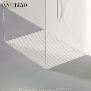 Душевой поддон FLAT D решетчатый белый. Размеры: длина с 70 до 240 см, глубина с 70 до 100 см