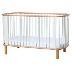 Кроватка Flexa Baby, белая с лакированными ножками, 88х145х75 см