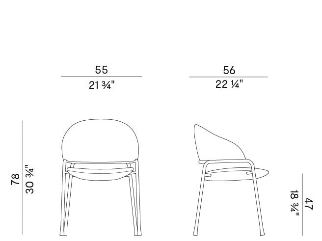 Тканевое кресло с подлокотниками Potocco Fast ARCH-00135738 - Вид №4