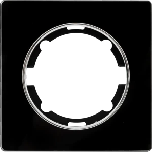 Рамка для розеток и выключателей Onekey Florence 1 пост стекло цвет черный