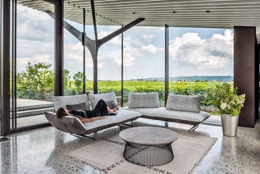 Gobbo Salotti Модульный диван на санках из ткани sun-id-1394014 - Вид №8