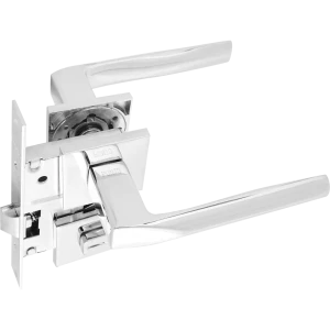 Дверные ручки Punto Cosmo с запиранием комплект цвет хром