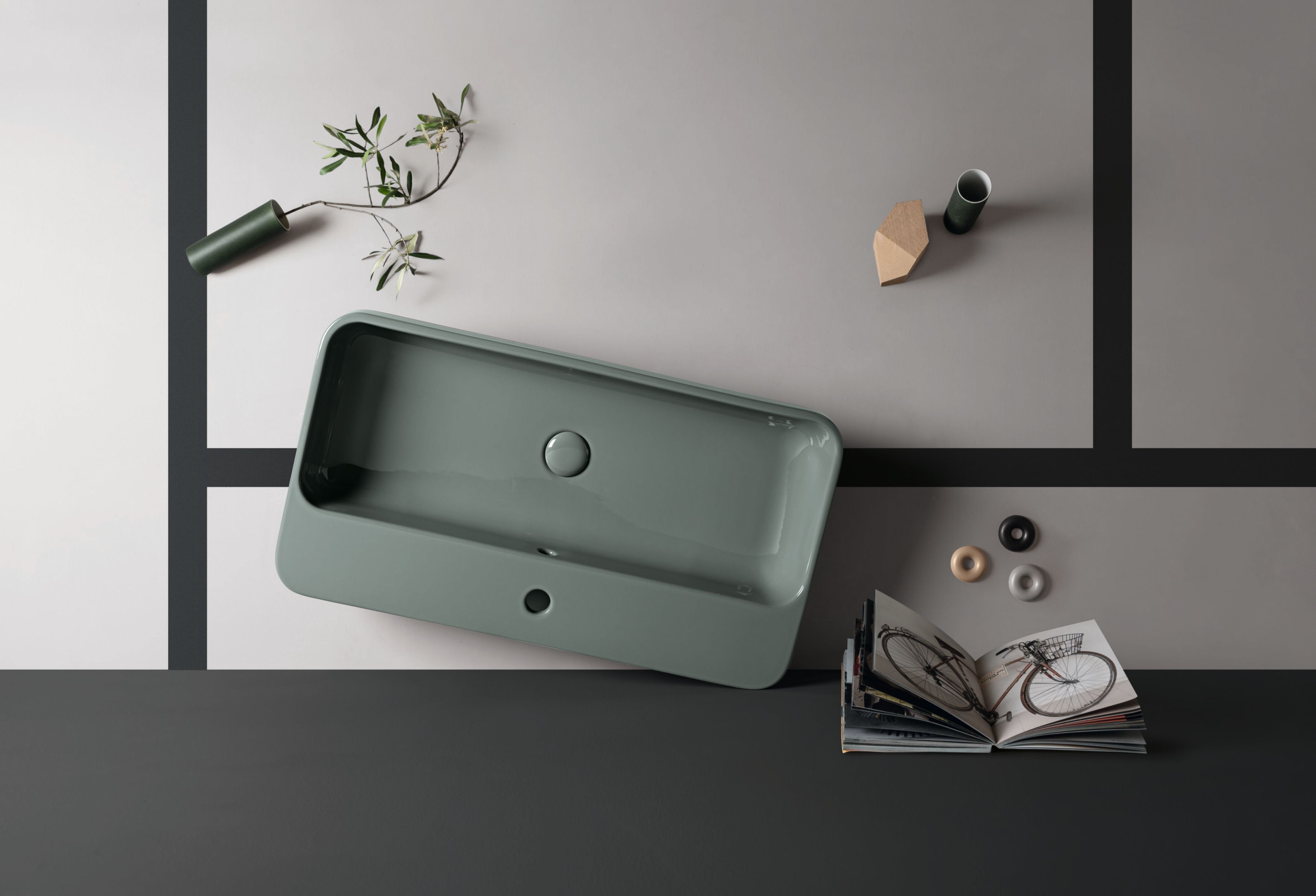 Прямоугольная керамическая раковина с переливом Axa Legacy ARCH-00138648 - Вид №17