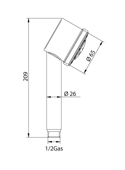 384275 Душевая лейка Bandini Free Santreyd - Вид №1