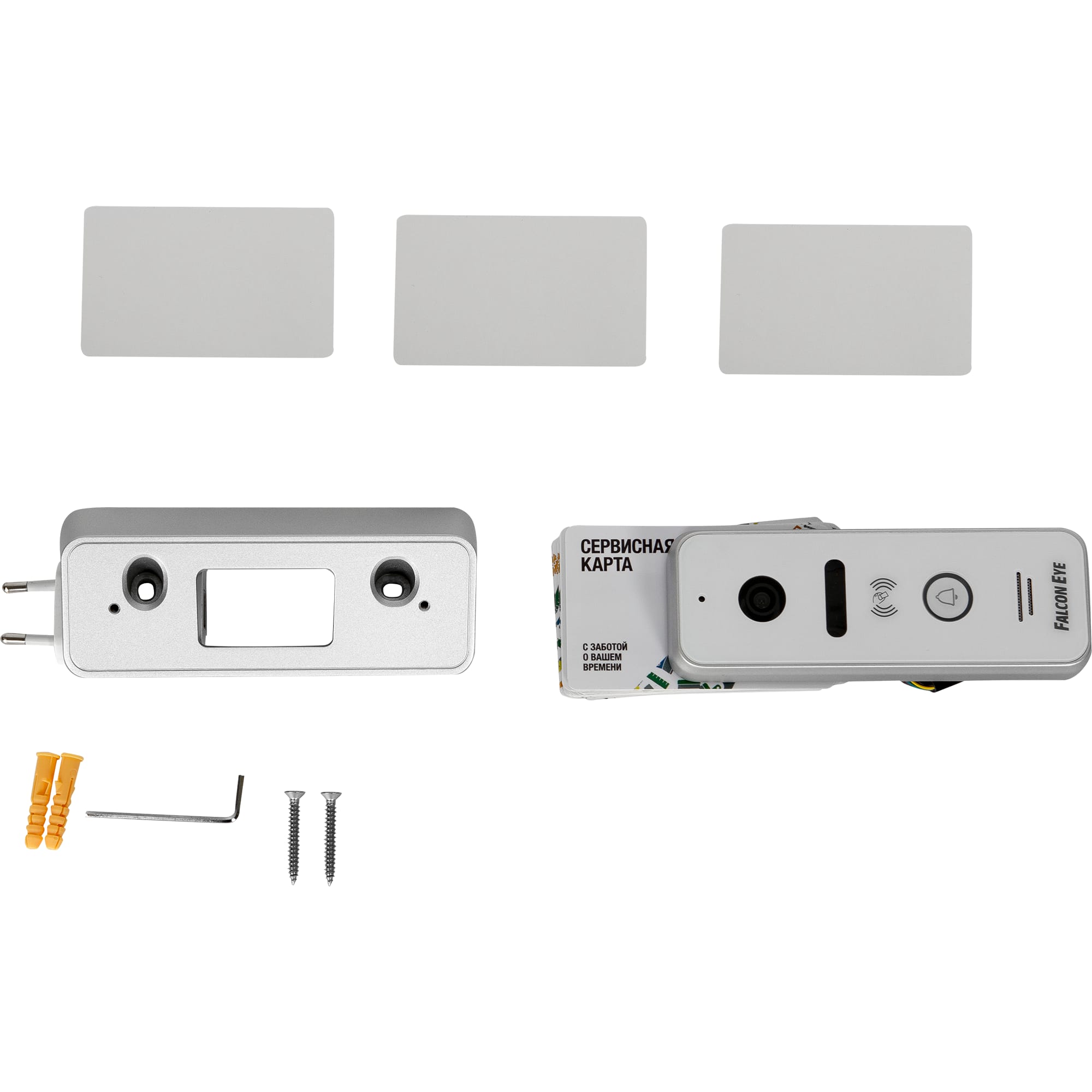 82279412 Видеопанель вызывная Falcon Eye FE-ipanel 3 ID, ч/б, внешняя, цвет чёрный, IP66 Santreyd  - Вид №2