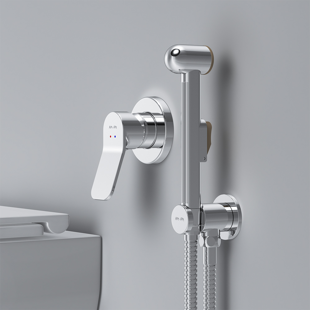 F40H85A00 гигиенический набор для скрытого монтажа со смесителем для душа AM.PM X-Joy  - Вид №3