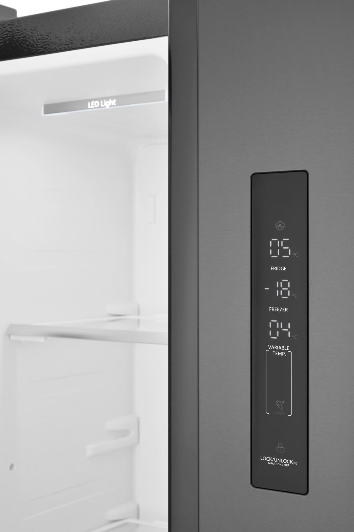 9185196 Холодильник Side by Side   ZUGEL ZRTD459XB черный STDN-0120863 - Вид №10