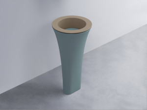 AMLA45-AN+AMPILT-PL+AMCOLT-PL Раковина Amedeo Tondo отдельностоящая cielo Enjoy + Amedeo