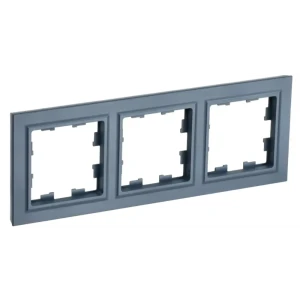 Рамка для розеток и выключателей IEK Brite 3 поста цвет маренго 89361868 STLM-2026050
