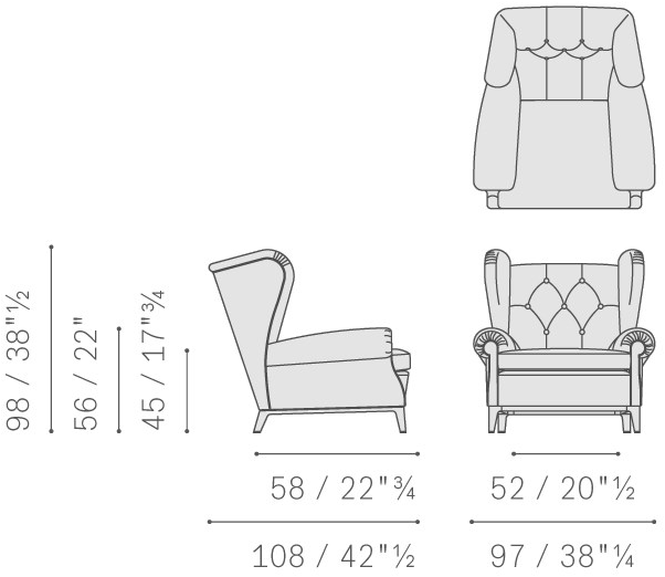 Poltrona Frau Стеганое кожаное кресло с подлокотниками La collezione - divani e poltrone sun-id-1475501 - Вид №16
