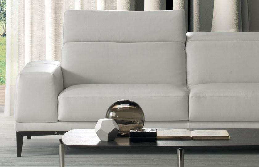 Natuzzi Секционный кожаный диван с шезлонгом с подголовником sun-id-1414934 - Вид №2