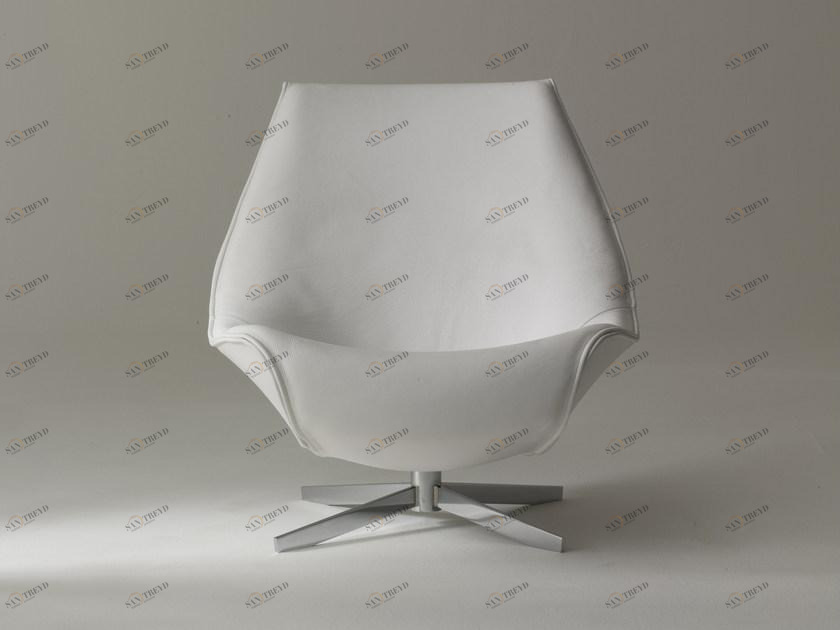 i 4 Mariani Вращающееся кресло с кожаной обивкой Oyster sun-id-1378572