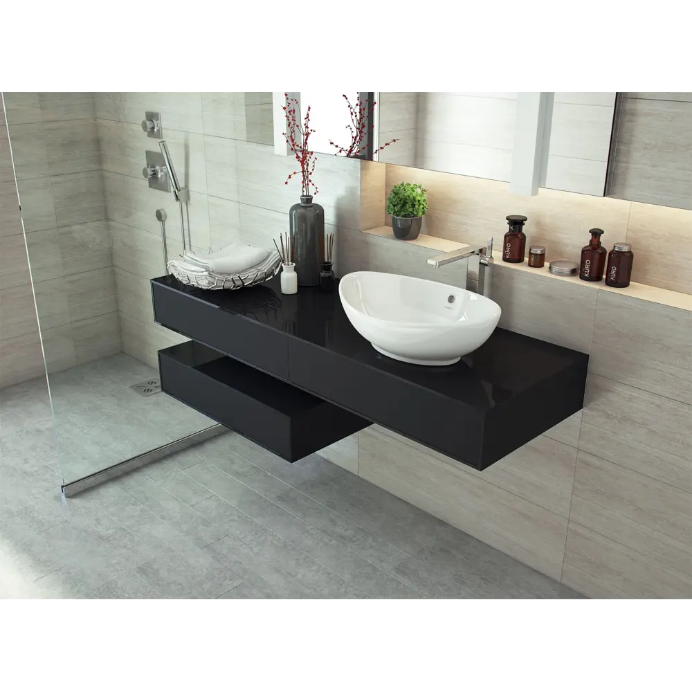 KIROVIT Гамма 560 - элегантная накладная раковина из фарфора 82276074 STLM-0023808 - Вид №4