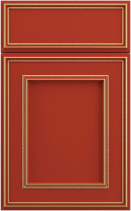 Фасады для кухни Патина Фрезеровка «Брэдфорд» 502 Берлинский красный