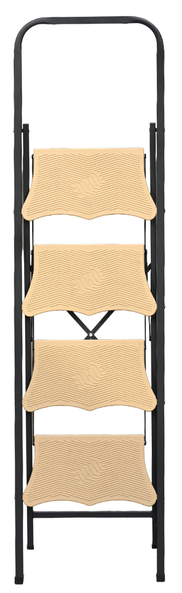 Стремянка MK804P стальная 4 ступени Алюмет односторонняя с широкими пластиковыми ступенями ALUMET МК804P - Вид №6