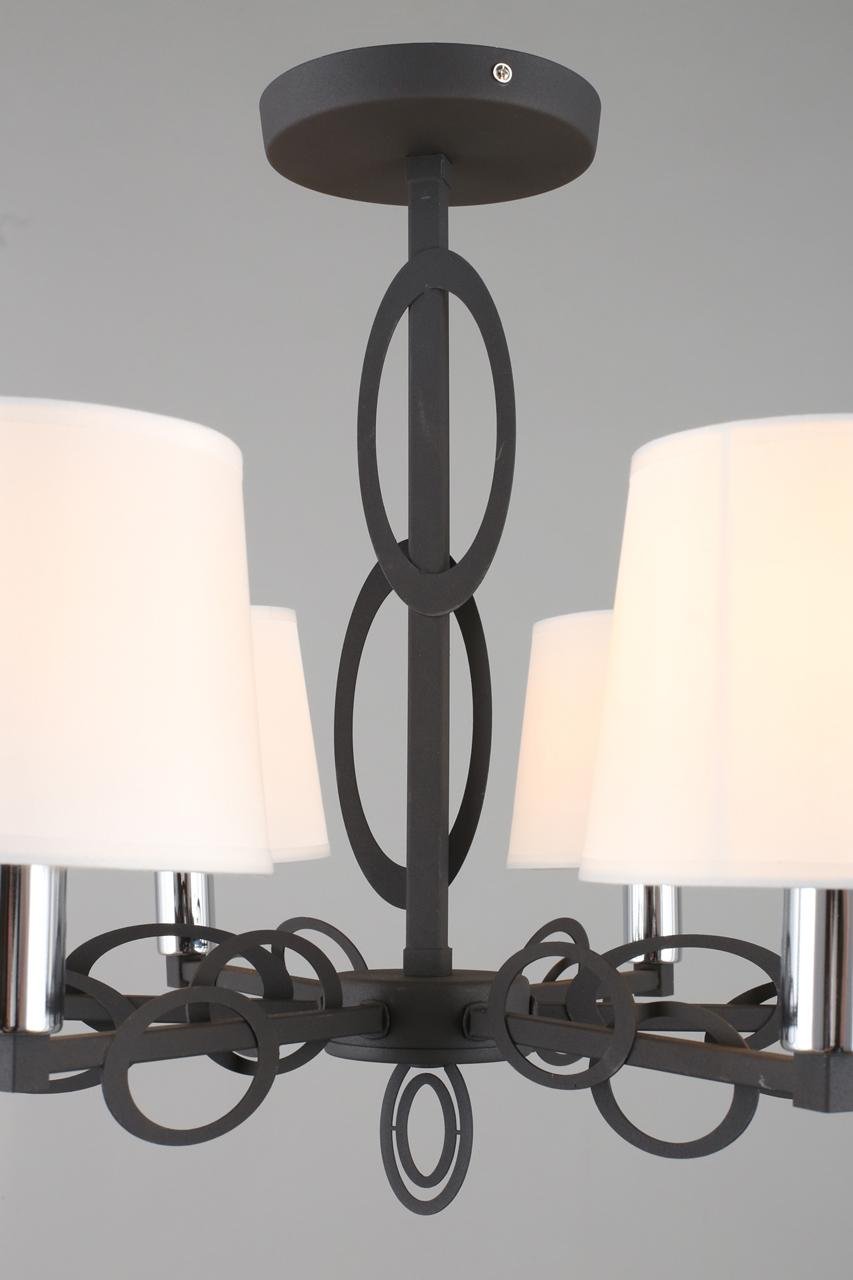 Подвесная люстра Omnilux Reggello OML-64907-06 OMNILUX REGGELLO 328318 Белый;черный  - Вид №1