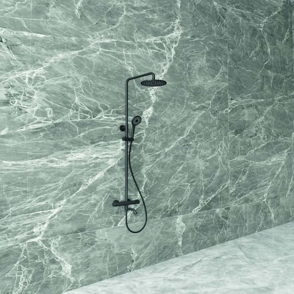 Душевая система KONSENSA Терни с термостатом цвет черный STLM-2113272 - Вид №2