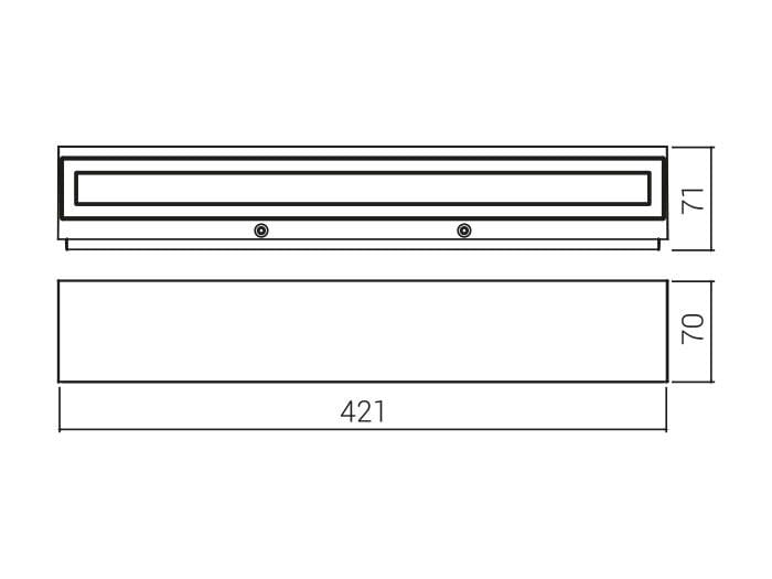 Заливка формы алюминия Сид свет открытый настенный светильник A.L.S WASH42 ARCH-00151422 - Вид №3